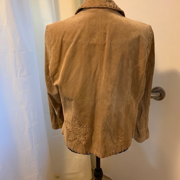 Leather Jacket with Leather Details and Accents - Picture 7 of 16